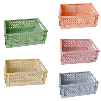 

Foldable plastic pen case Makeup Cosmetic Storage Box Pencil Basket Storage Holder Desktop Brush Case Pen Sundries Foldable B7S8