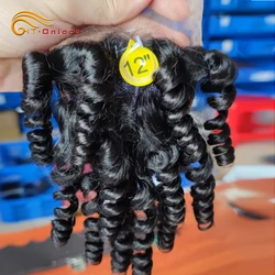 Short Human Hair Closure 100 Human hair 4*4 Bouncy Curly Lace Closure Brazilian Hair Weaving Transparent Lace Closure Remy Hair