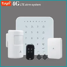 WIFI GSM 3G 4G home Security smart Alarm System Burglar optional kit Tuya APP Control Arm Disarm Can Works with Alexa
