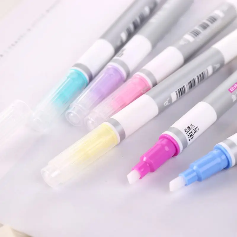 6 шт./компл. стираемый маркер ручка маркер Пастель Жидкий Мел флуоресцентный карандаш