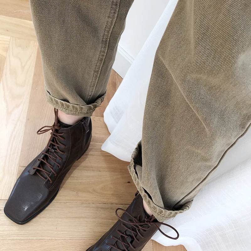 Skup Mooirue wiosna zima spodnie jeansowe kobieta biuro koreański wysokiej Haren rzodkiewki szerokie nogawki luźne 2019 kobieta denim jeans dno