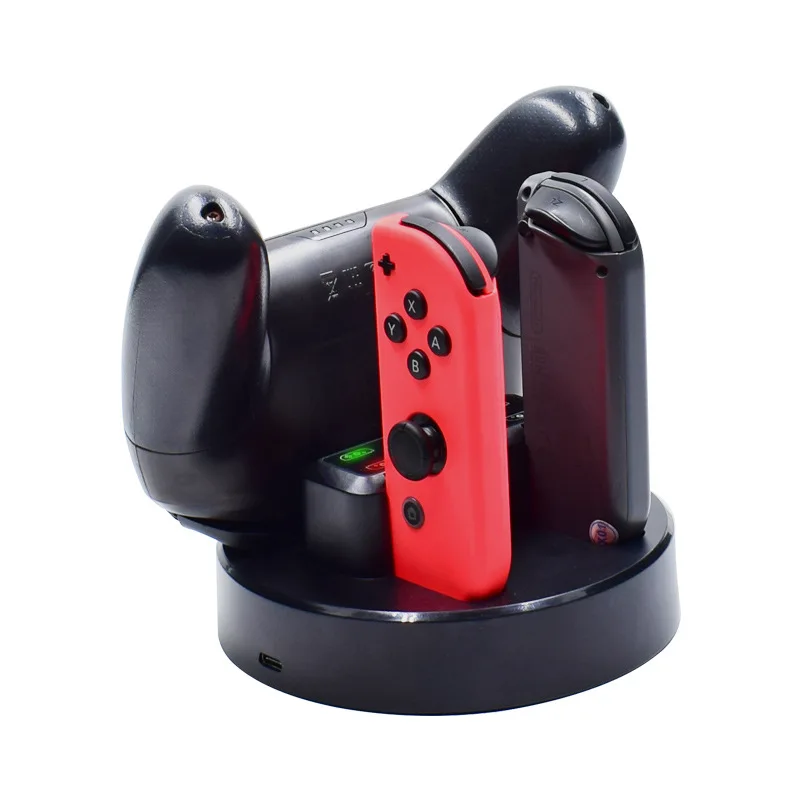 Новые продукты, перечисленные nintendo Switch joycon Ручка четыре достаточно Pro ручка фиксированное зарядное устройство 5в1 фиксированное зарядное устройство