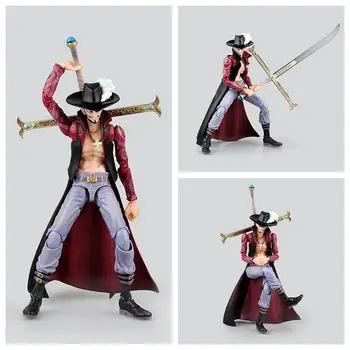 

Anime One Piece 18cm BJD Dracule Mihawk Joints Moveable PVC Action Figure Collection Model Toys