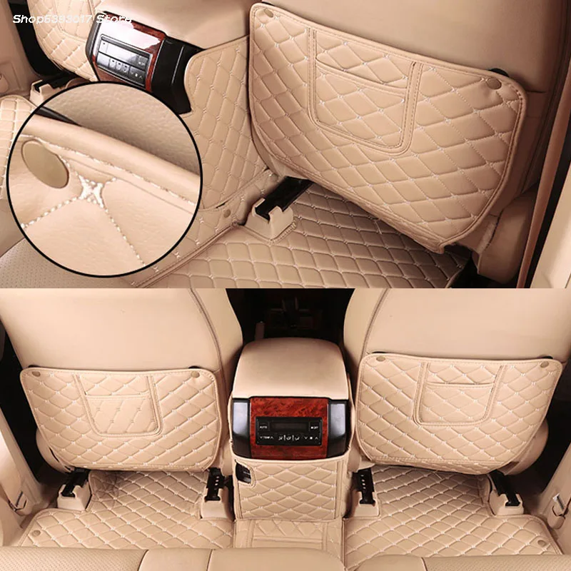 

Car Seat Back Anti-kick Mat Anti-Dirty Protector Cover Waterproof Pads For Toyota Land Cruiser Prado 2700 2010-2018