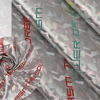 

sale by roll 20d nylon fabric Bright PU metallic waterproof autumn and winter down jacket cotton fabric Windbreaker coat cloth