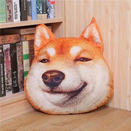 Husky Funny Expression Pillow Sofa Cushion Can Disassembled And Washed With Inner Tank Creative Birthday Gift - Цвет: I