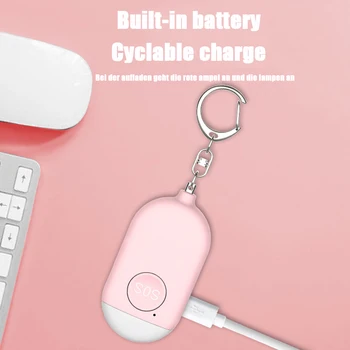 

Self-defense alarm 130dB emergency flashlight girl safety protection, personal safety, intelligent anti-wolf, outdoor alarm