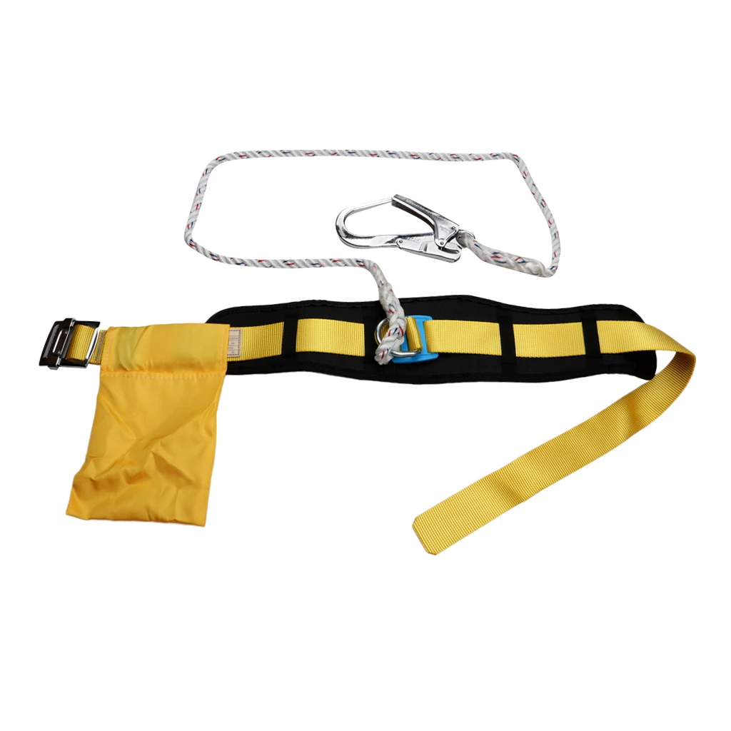 

Safety Aerial Construction Harness Lanyard, Climbing Harnesses Belt, Single Waist Fall Protection