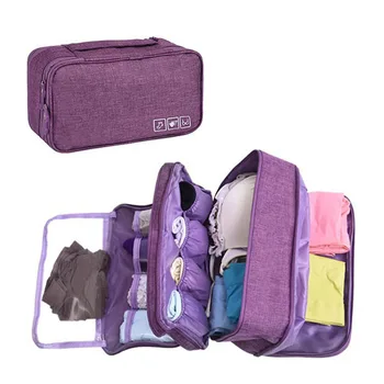

New Portable Cationic Finishing Storage Bag Waterproof Underwear Socks Bra Storage Bag Travel Separate Storage Bag
