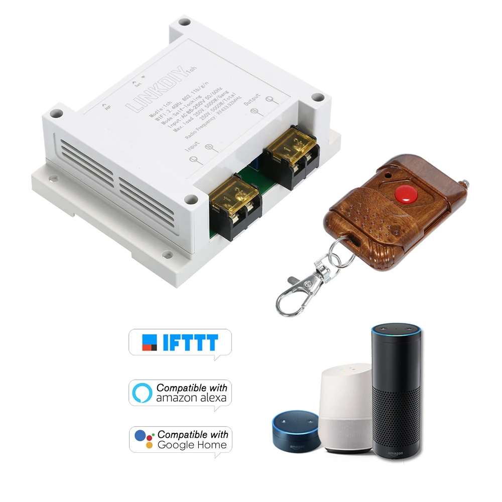 

433Mhz Smart Wifi Switch Module 1CH AC85-250V Timer Phone APP Remote Control Compatible Universal Wireless Remote Control Switch