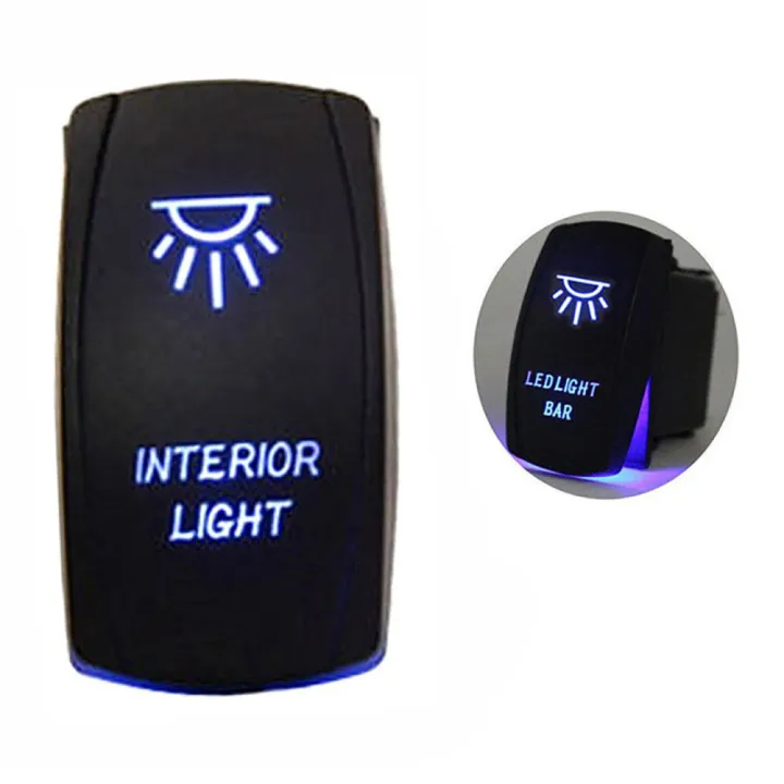 Кулисный выключатель для лампы судовой светодиодный тумблер с индикатором