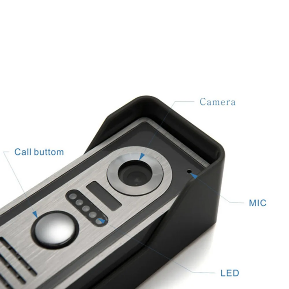 Видеодомофон 7 дюймов проводной видео дверной телефон визуальный видеодомофон дверной звонок монитор камера комплект для домашней