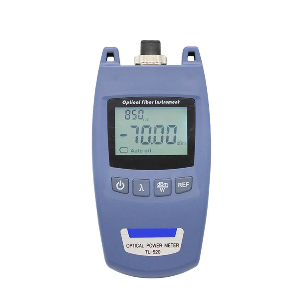 

Mini Portable FTTH Optical Power Meter OPM Optic Fiber Cable Tester -70dBm~+10dBm SC/FC Universal Connector TL-520