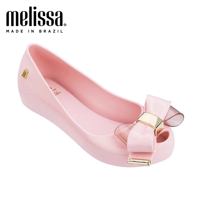 Melissa/Женская обувь; Новинка года; женские сандалии на плоской подошве; Брендовая обувь Melissa Adulto для женщин; прозрачные сандалии; женская прозрачная обувь; Mulher - Цвет: pink