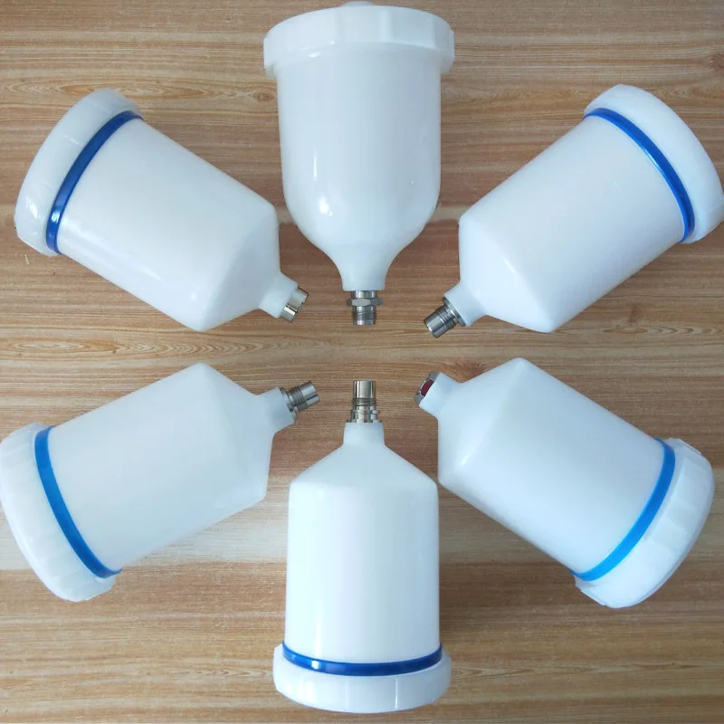 Краска Ручка qiang hu распылитель краски пистолет горшок Walter горшок внутренняя нить проволока на горшок под распылением краски бак пластиковый горшок краски