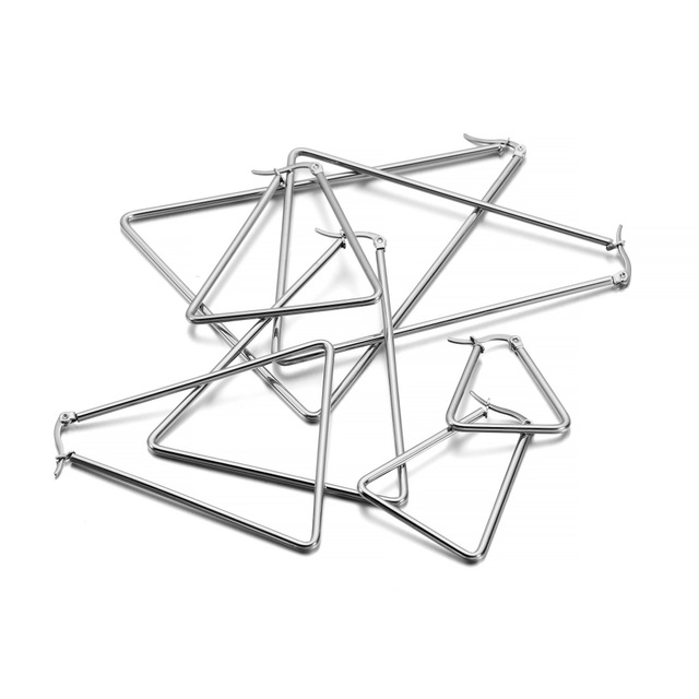 15-80mm Stainless Steel Earrings Loop Gold Earrings Hoops Open Earring Hooks For Diy Jewelry Making Finding Accessories