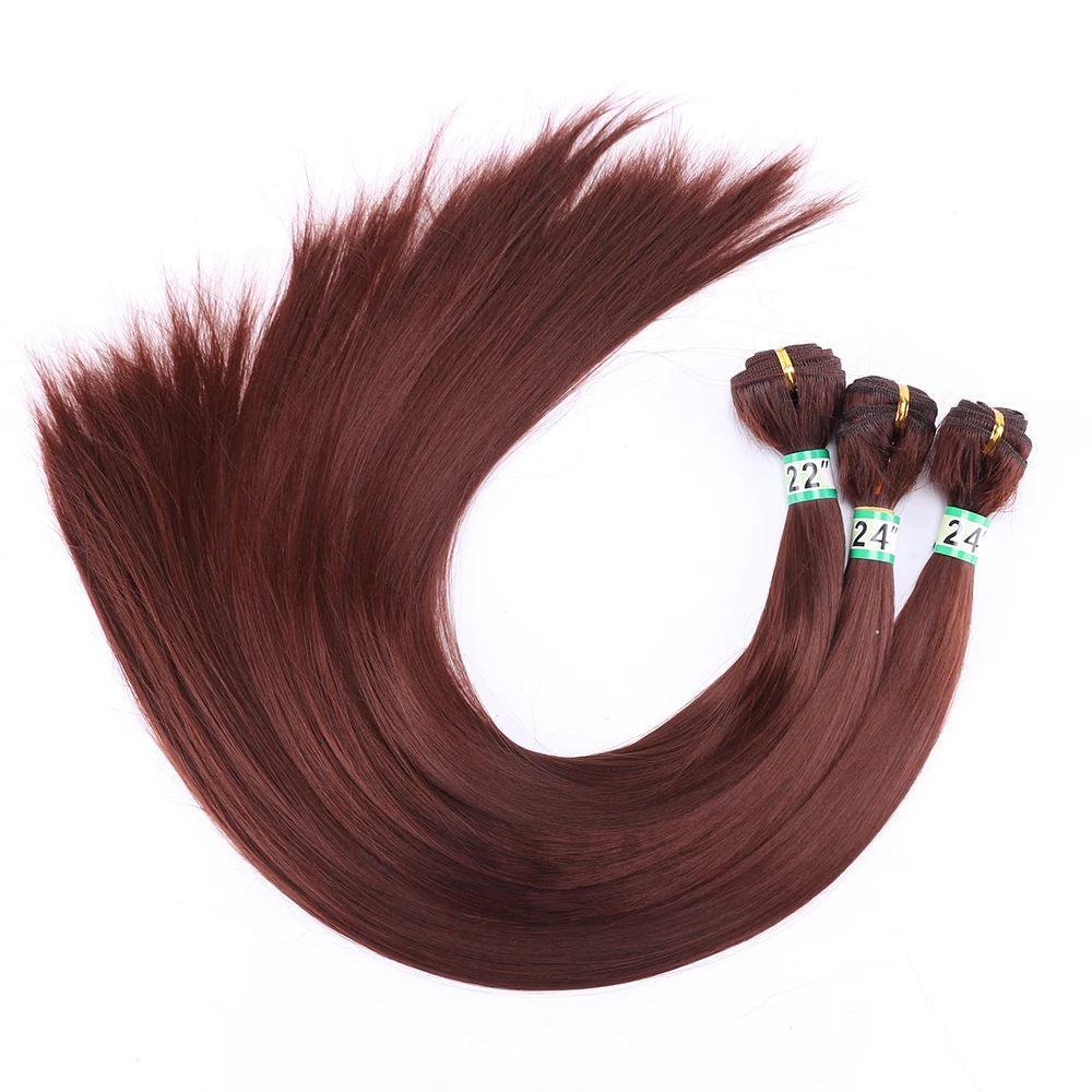 Hair Extensions FSR Straight hair weave 14-30 inches available synthetic hair bundle