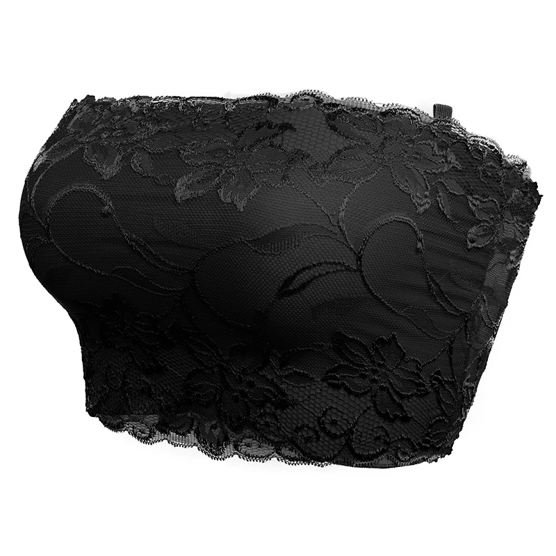 FLORATA/женское кружевное покрывало, бюстгальтер без бретелек, бесшовные тянущиеся, бандо, кружевной, обёрточная грудь, Женская мода