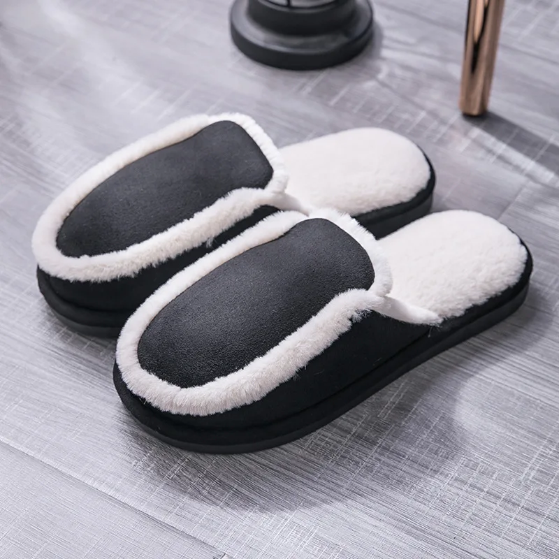 

Winter Woman Slippers Suede Non-slip Home Slippers Warm Velvet Plush Slippers Soft Cozy Indoor Slippers Rabbit Soft Shoes