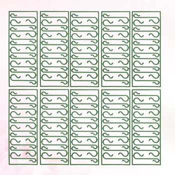 

100 pcs Ornaments Hook Plastic Mini Reusable S-Shaped Hangers Christmas Tree Hooks Decoration Accessories for Bauble