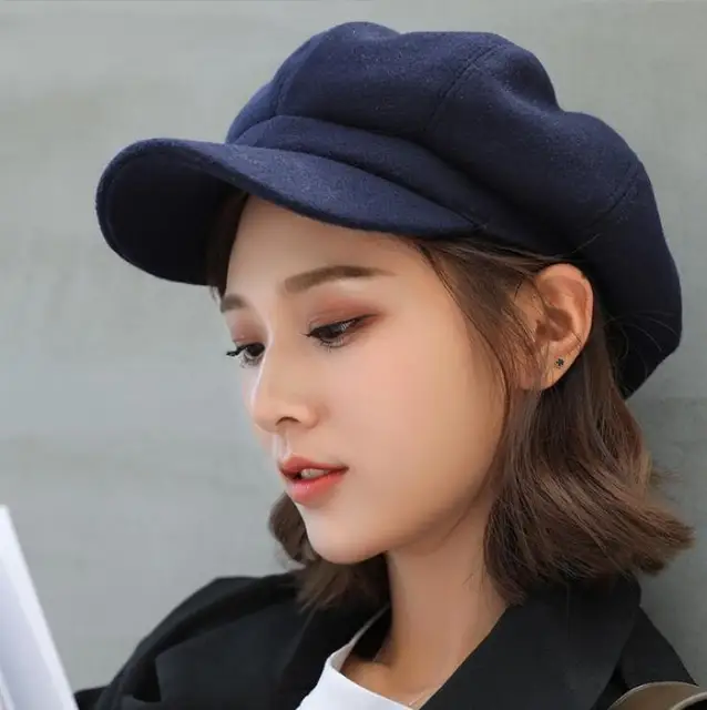 Women’s & Men’s Wool Newsboy Cap 4