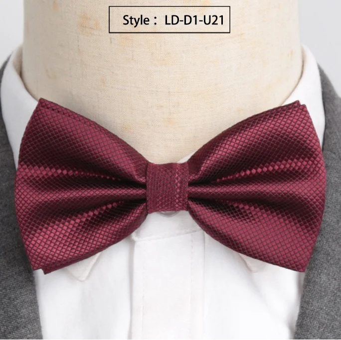 Мужские галстуки-бабочки, модные, вечерние, деловые, свадебные, галстук-бабочка, яркие, одноцветные, женские, мужские, аксессуары, галстук-бабочка - Цвет: ZY-LD-D1-U21