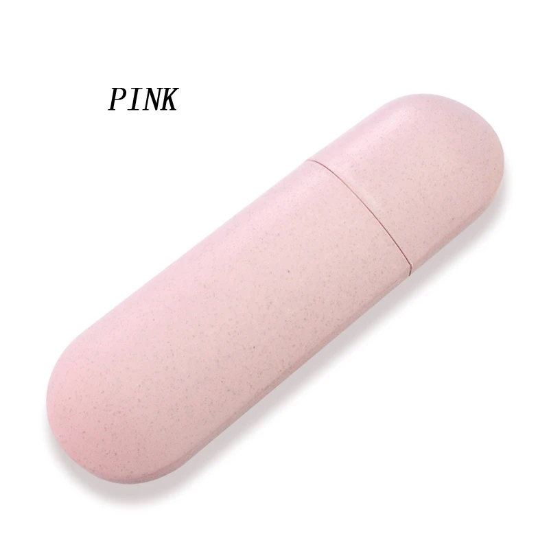 Модный Дорожный держатель для зубной щетки, зубной пасты, удобный чехол для хранения, прочный водонепроницаемый чехол для хранения, Органайзер - Цвет: Розовый