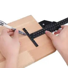 Règle de menuiserie en acier et aluminium, jauge de traçage multifonction, mesure, marquage, règle de cadre pour la menuiserie, outils de bricolage