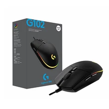 

100% Original Logitech G102 Lightsync Wired Gaming Mouse Backlit Mechanica Side Button Glare Laptop Accessories Rechargeable