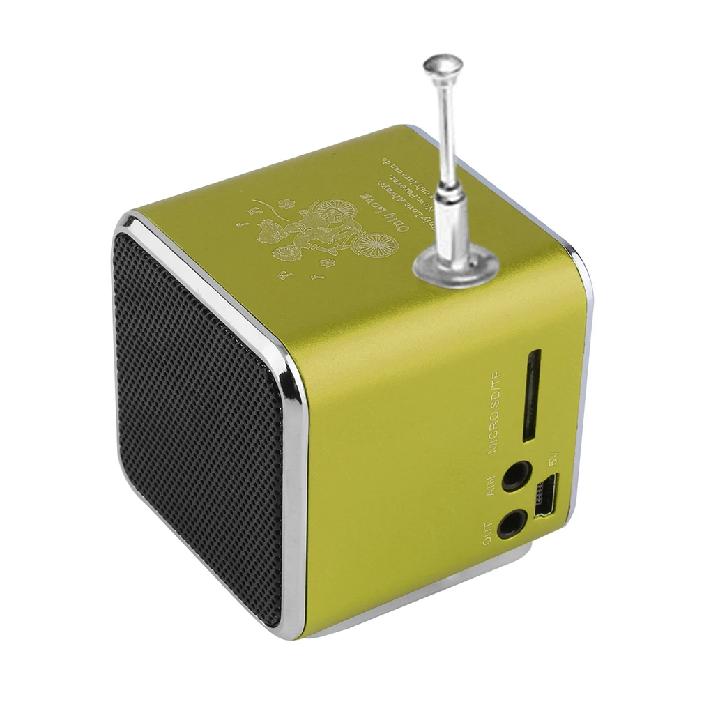 Mini Radio Receiver TD-V26 Digital Portable Speakers LCD Stereo Loudspeaker USB Charging Support TF Card FM Radio Music Player