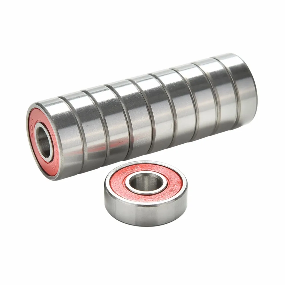 Description Picture 6 of item5/10PCS Red ABEC 9 Stainless Steel Bearings High Performance Roller Skate Scooter Skateboard Wheel Bearings