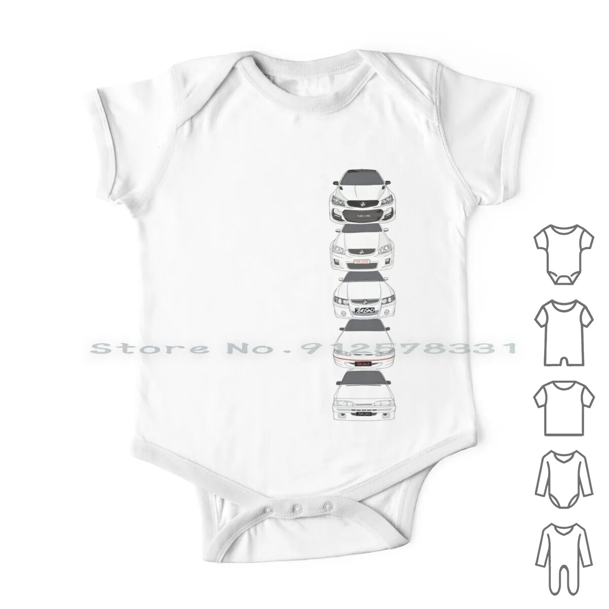 

The Evo Holden Commodore Ss Newborn Baby Clothes Rompers Cotton Jumpsuits Holden Commodore Ssv Redline Vl Vs Vz Vf White