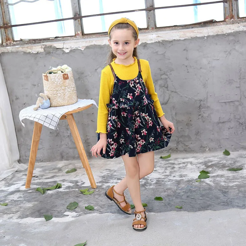 

Girls Dress Spring Autumn Flower Princess Dress Summer Girls Clothes 2Pcs Children Clothing Cute Toddler Kid Baby Girls Dresses
