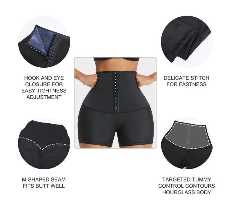 Sweat Sauna Pants Body Shaper Weight Loss Slimming Pants Waist Trainer Shapewear Tummy Hot Thermo Sweat Leggings Fitness Workout shapewear bodysuit