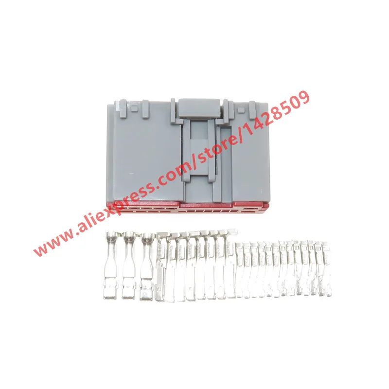 20 Sets 24 Pin Car Auto Power Speaker Cable Plug Audio Connection Wire Connector With Terminals For BUICK