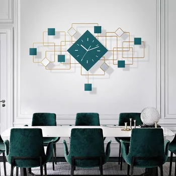 

New Arrival Metal Wall Sticker Art Watch Home Decor Modern Design 3D Clocks for Living Room Corridor Decoration Merchanism