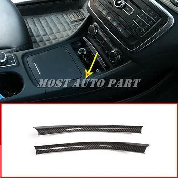 

Silver/Black Carbon Fiber Look Inner Console Gear Box Side Trim Cover For Mercedes Benz CLA GLA A Class W117 W176 2014-2017 2pcs