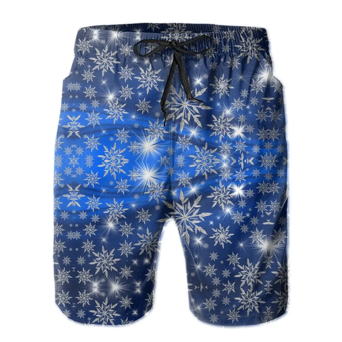 Повседневные дышащие быстросохнущие мужские шорты R92 с принтом снежинок |