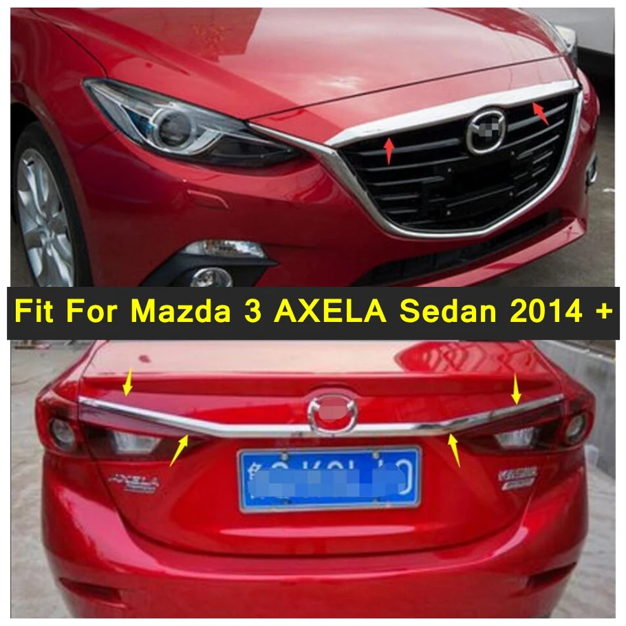 

2 шт., передняя решетка для автомобиля Mazda 3 AXELA Sedan 2014 - 2016 ABS