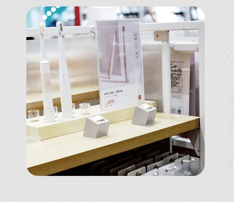 supermarket_Electronic_Solid_Aluminum_Mini_Price_Sign_Stand_and_Cleaning_Cloth_As_Table_Place_Card_Price_Tags