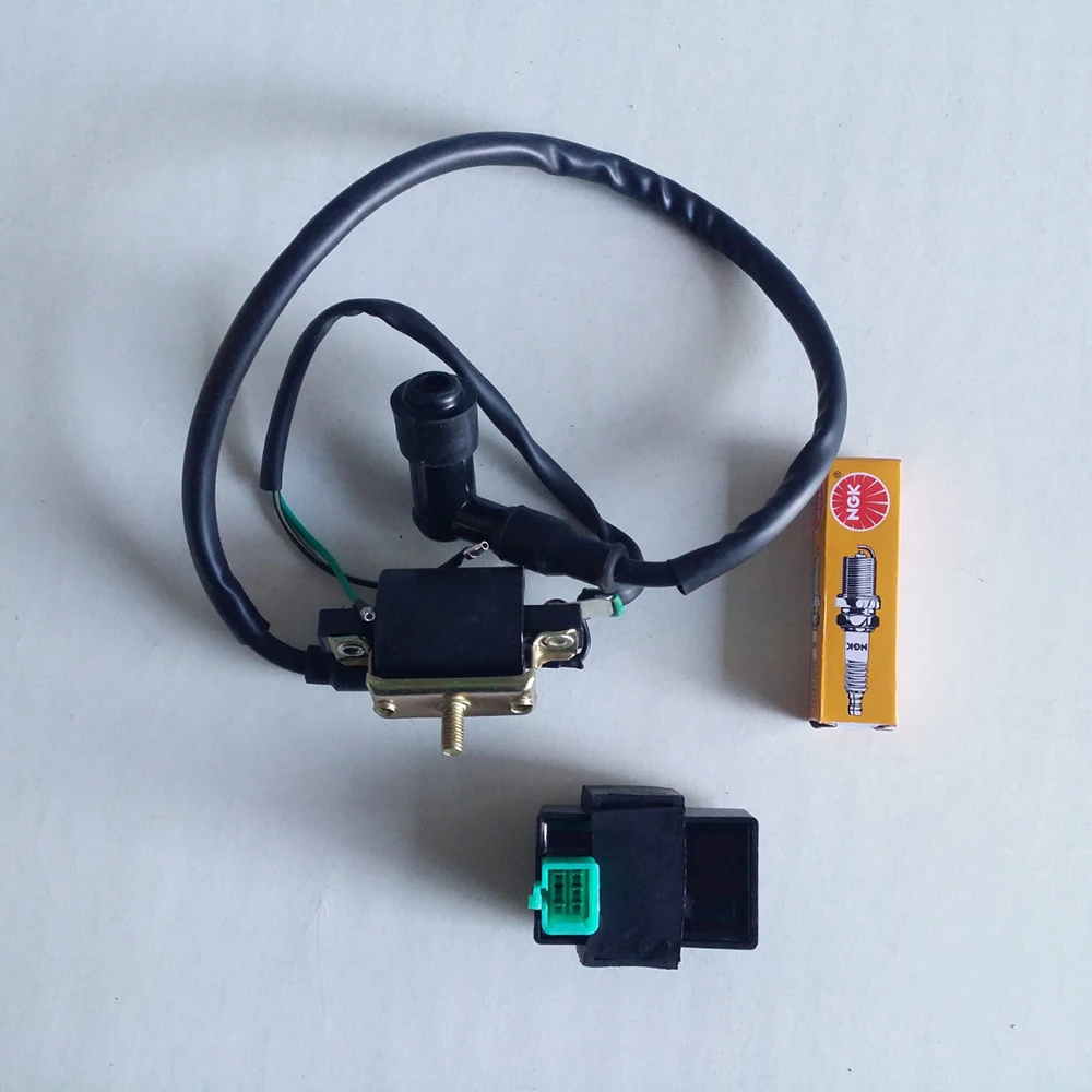 5 Pin катушка зажигания+ CDI коробка+ Свеча зажигания подходит 50 70 90 110cc GY6 скутер ATV Байк