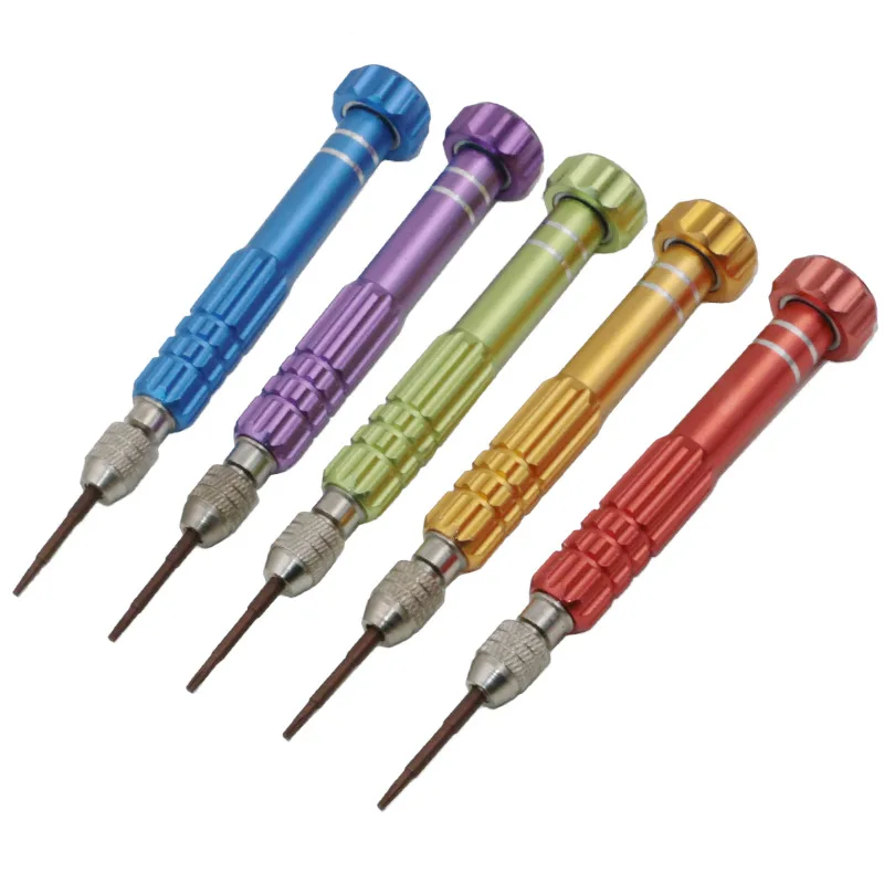 1pc 5 In 1 Screwdriver Portable Mini Slotted Phillips Hex Pozidrive