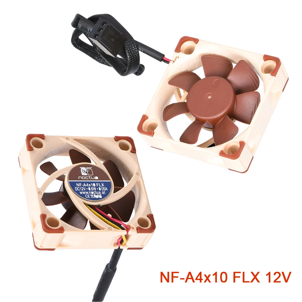 Ультратихий вентилятор Noctua 4010 FLX 12 В 4500 об/мин 5 охлаждающий кулер 17 9 дБ (А) 3D