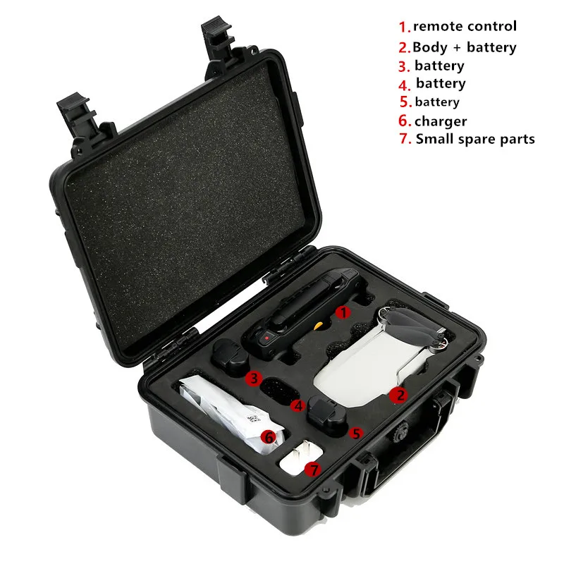 Mega Discount IDH mavic mini portable case outdoor waterproof explosion-proof box Remote control/battery/drone bag for dji mavic mini drone 