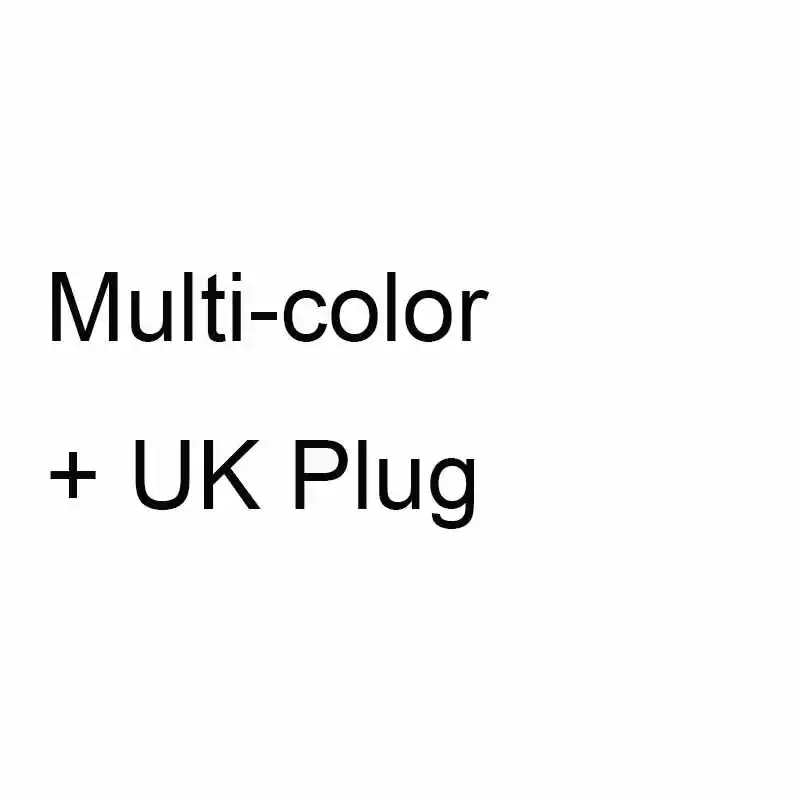Colorful UK plug 12V 20X2 м 400 светодиодов светодиодный светильник супер мягкая гибкая полоса DC 5,5X2,1 мм на открытом воздухе украшения Xmas tree сад Вечерние - Испускаемый цвет: Colorful UK plug