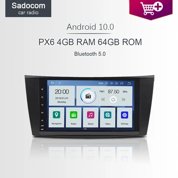 

9" PX6 2 din Android 10.0 Car DVD player 6 Core 64GB ROM 4GB RAM autoradio car radio wifi For Benz W211 W463 W219 W209 2004-2011