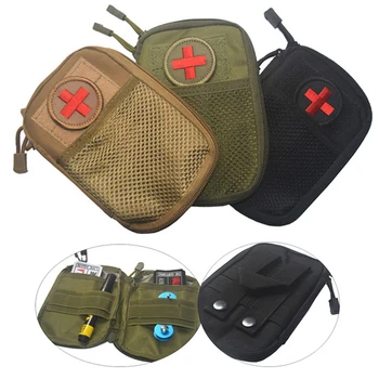 

First Aid Bag Camping Tactical Medical Pouch EMT Emergency Survival Kit Hunting Outdoor Box Large Size Nylon Bag Package