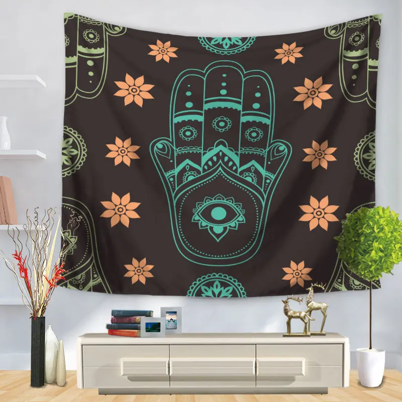 Серия Lychee Fatima, настенный гобелен с принтом, одеяло из полиэстера, художественный Настенный Ковер, домашний декоративный гобелен - Цвет: 4