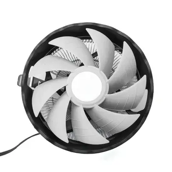 

RGB LED Light Heatsink Cooling Fan Silent CPU Cooler for INtel LGA 775 Amd AM2