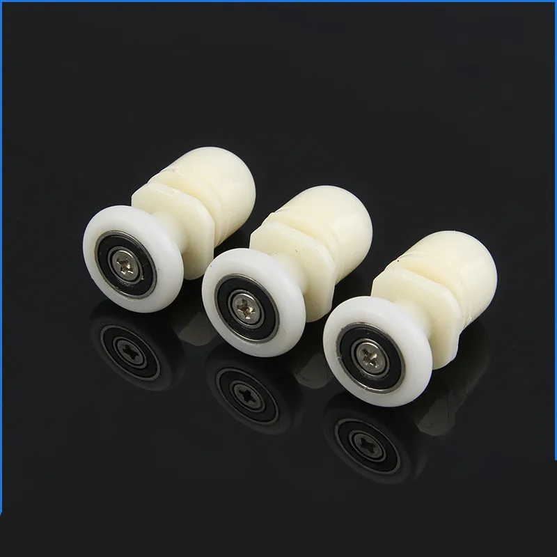 WYX-TONGBUDAI Size : Diameter 19mm 8pcs Shower Door Rollers Runners/Wheels/Pulleys Daimeter 19mm/20mm/23mm/25mm/27mm/29mm with Eccentric Shaft,
